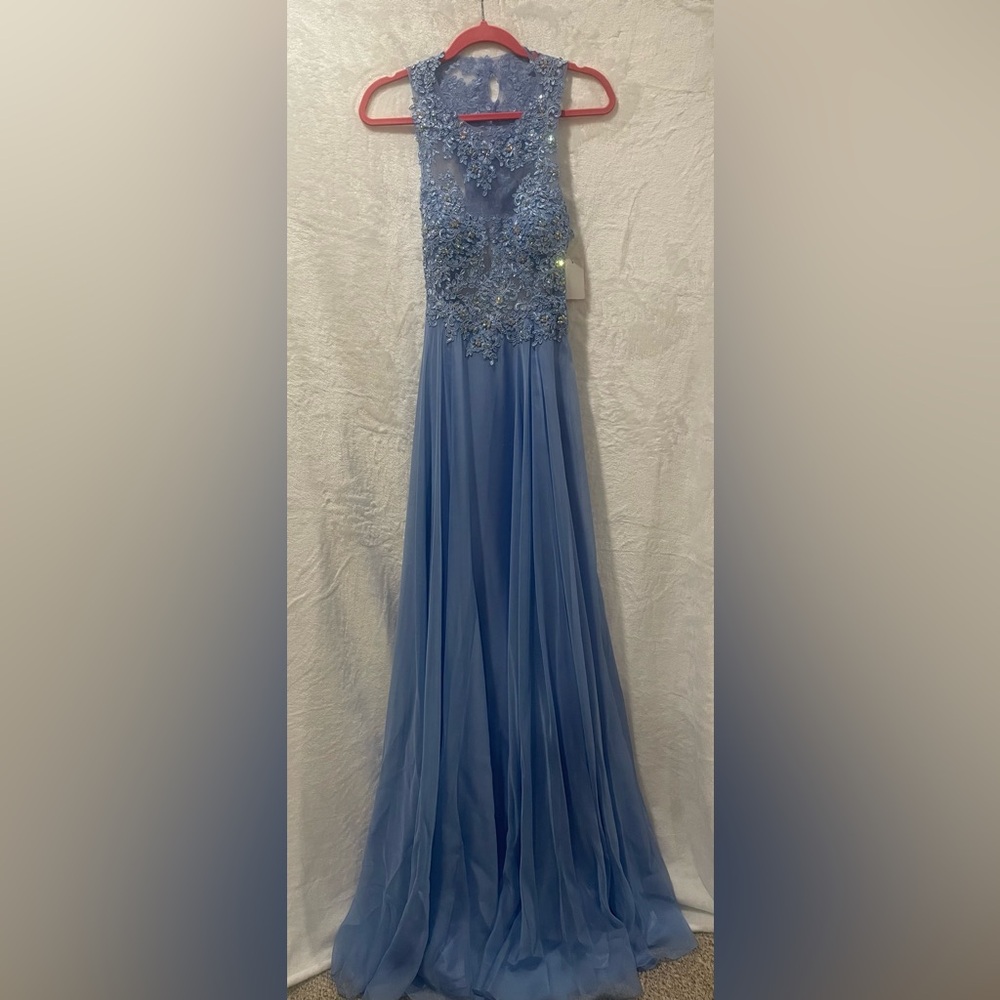 BICICI & COTY dress size XS Elegant Blue Lace Gown